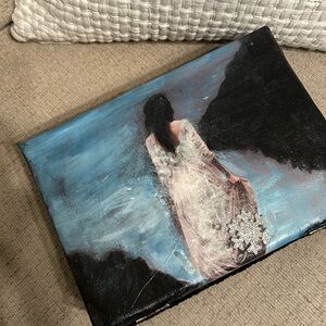 Canvas hand painted box